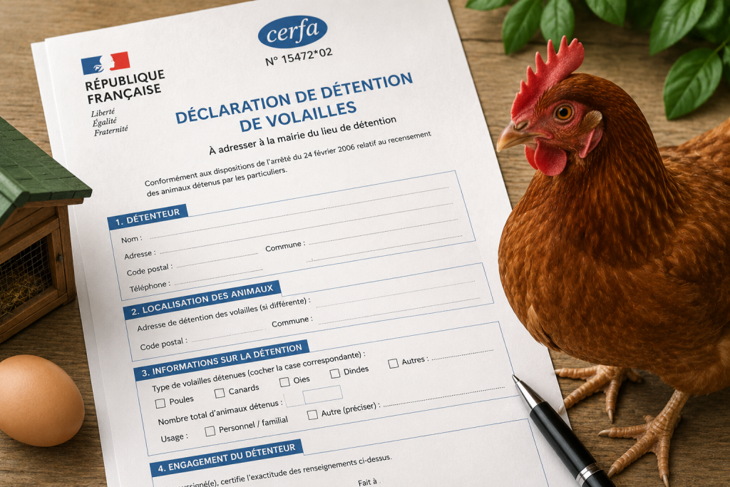 imprimé cerfa de déclaration de poule